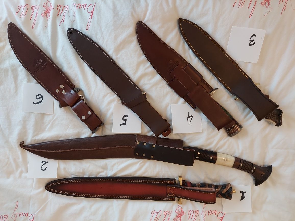 Kolekcja broni białej, nóż, sztylet, kukri, bowie knife