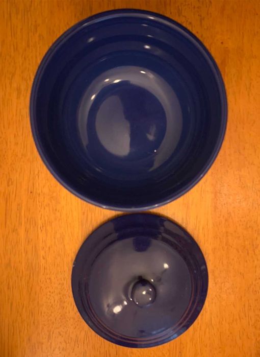 Миска керамическая с крышкой