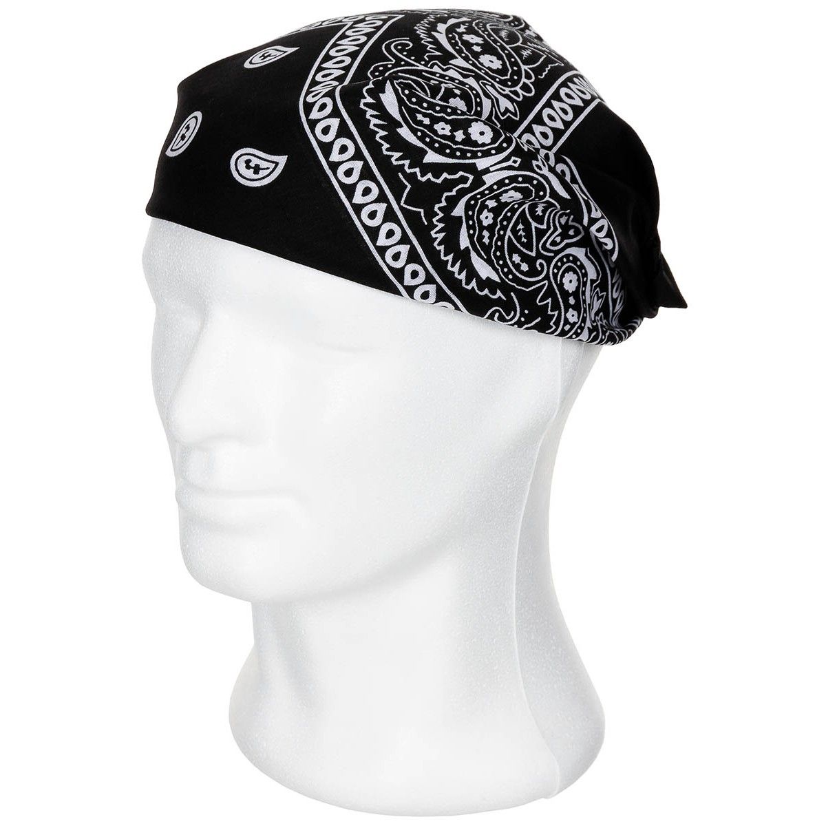 bandamka bandana chusta 55x55 cm czarno-biała