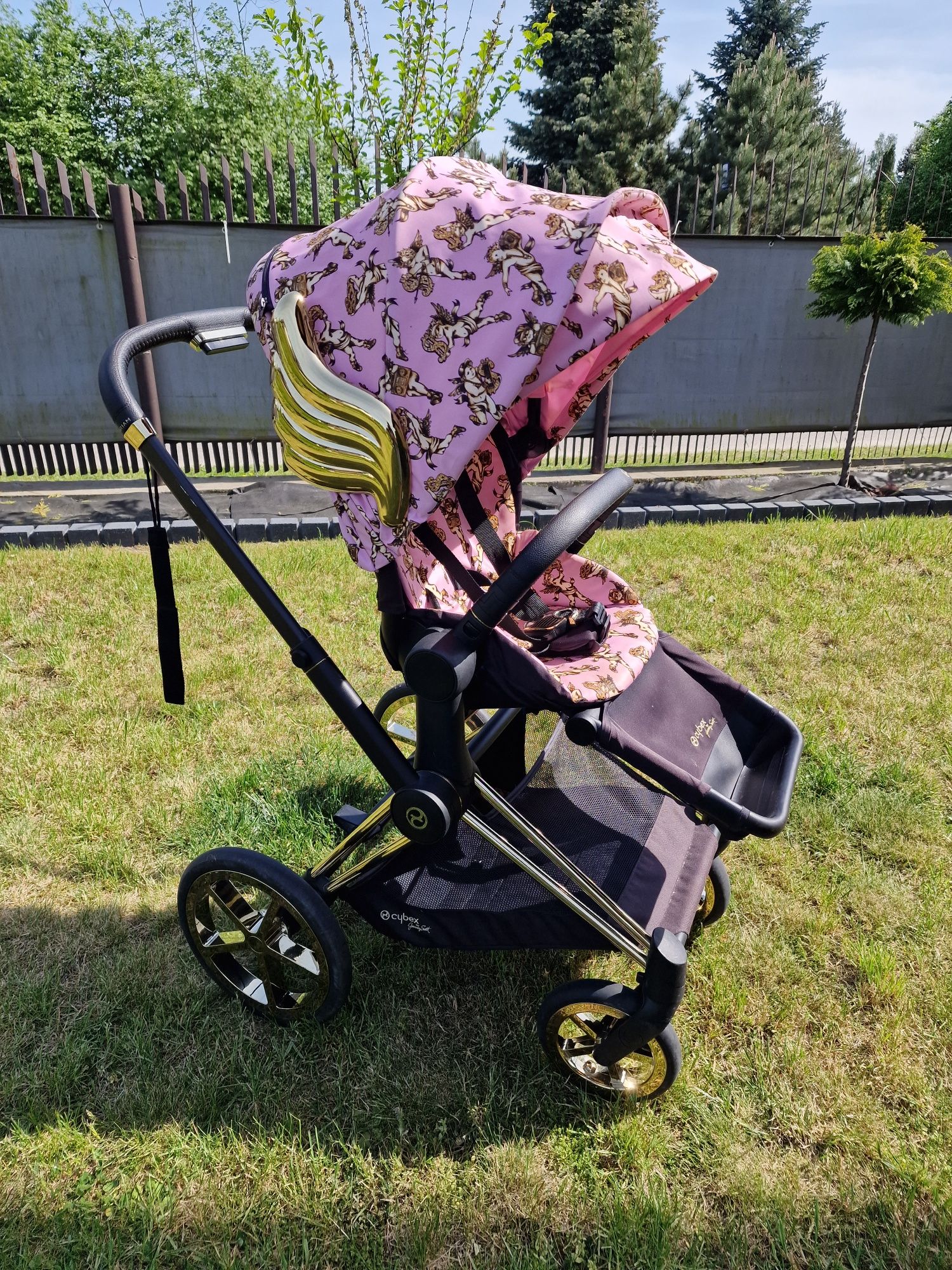 Wózek 2w1 Cybex Priam 2.0 Jeremy Scott Pink Cherubs różowy spacerówka