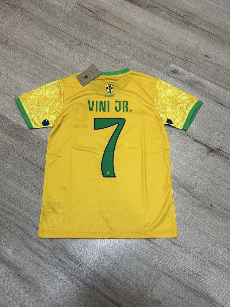 Koszulka piłkarska Brazylii Jezus vinicius vini jr drip fan edition