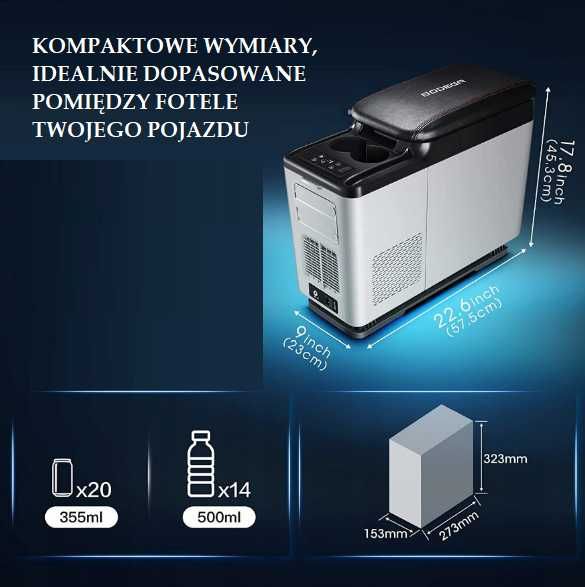 Przenośna lodówka kompresorowa 14l VW Sprinter Crafter Renault Master