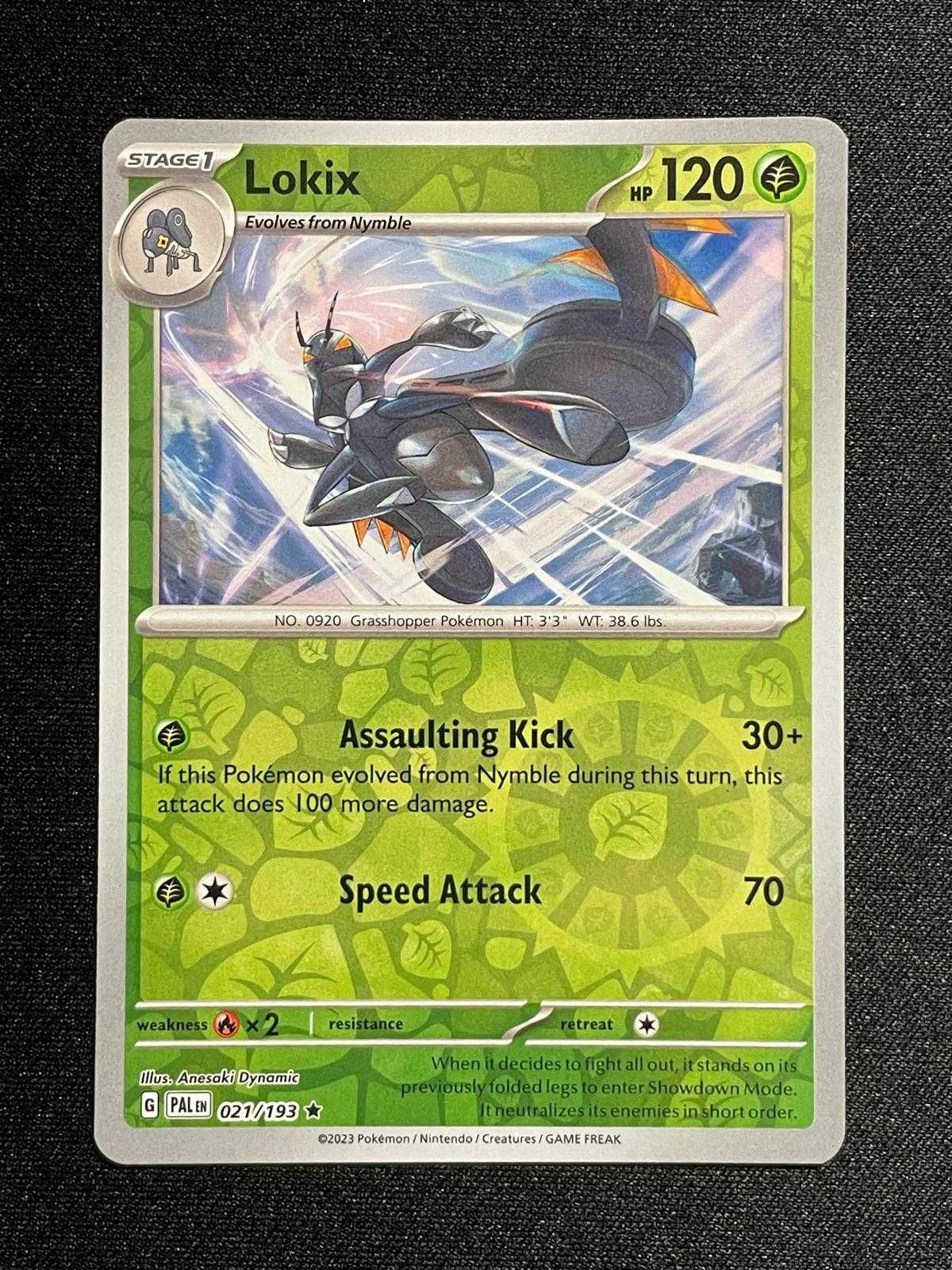 Carta Pokémon Lokix 21/193 Paldea Evolved