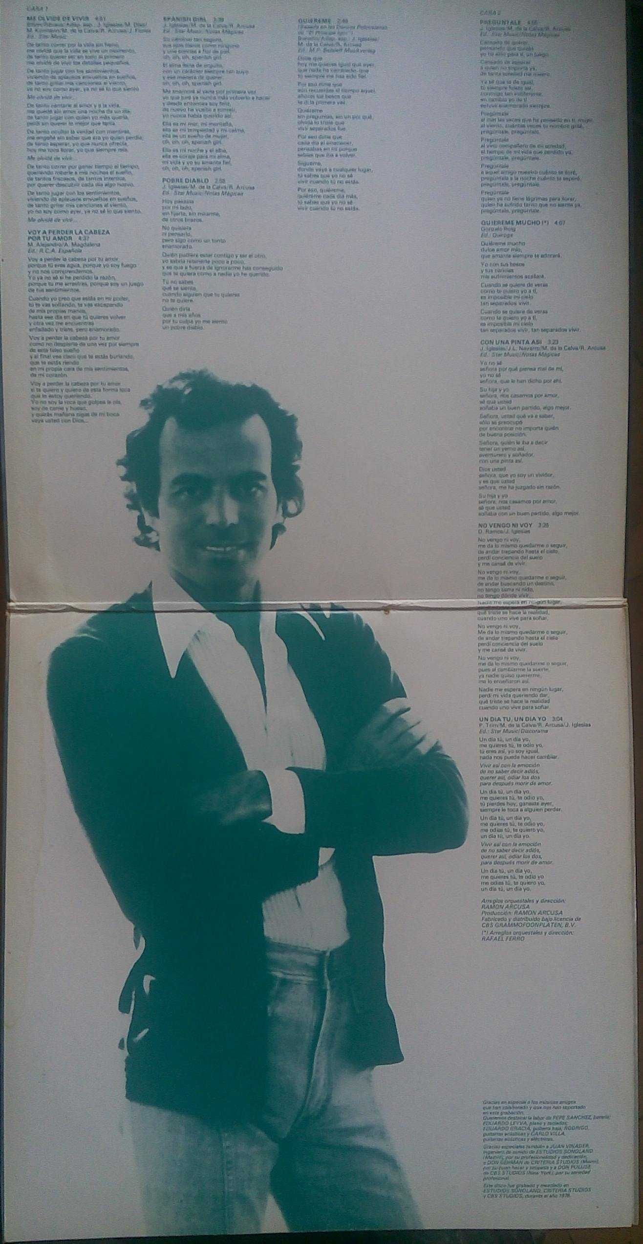 Julio Iglesias Emociones LP Vinyl 1978 (Spain)