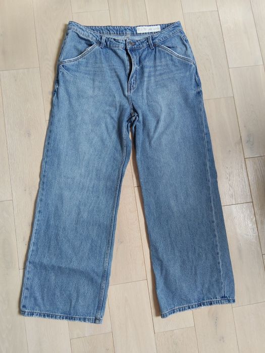 Spodnie jeansy wide leg High waist