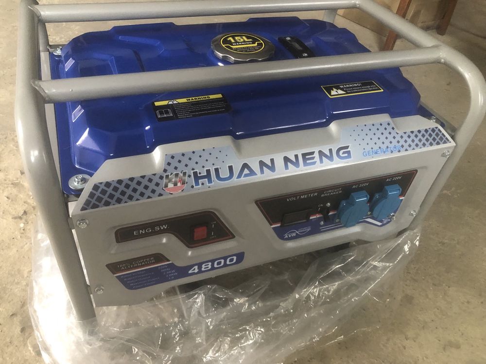 Генератор бензиновий 3квт Huan Neng KN4000 мідна обмотка