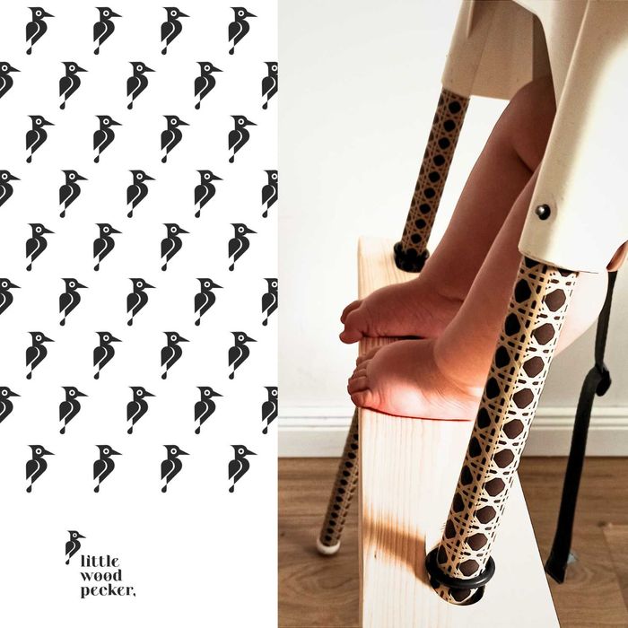 Okleina do nóżek krzesełka ANTILOP IKEA BLACK MAT czarny matowy