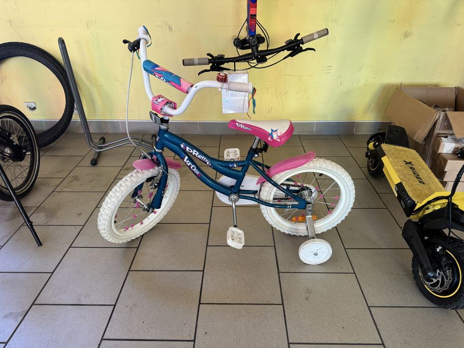 Rowerek dla Dziewczynki na kolach 16 cali. Kross. Stan idealny