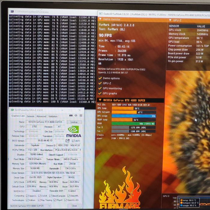 Відеокарта Gigabyte RTX 4080 Super Aorus Master 16GB GDDR6X (256bit)