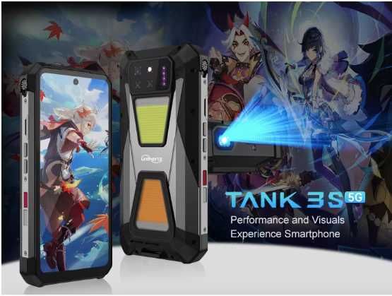 Unihertz TANK 3S 16/512GB Black 15600mAh + ПРОЕКТОР + 2 ПРОЖЕКТОРА