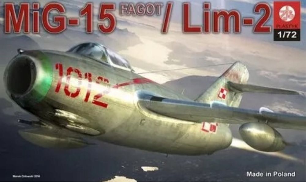 Model do sklejania samolot Mig-15 Fagot/Lim-2, Plastyk S067