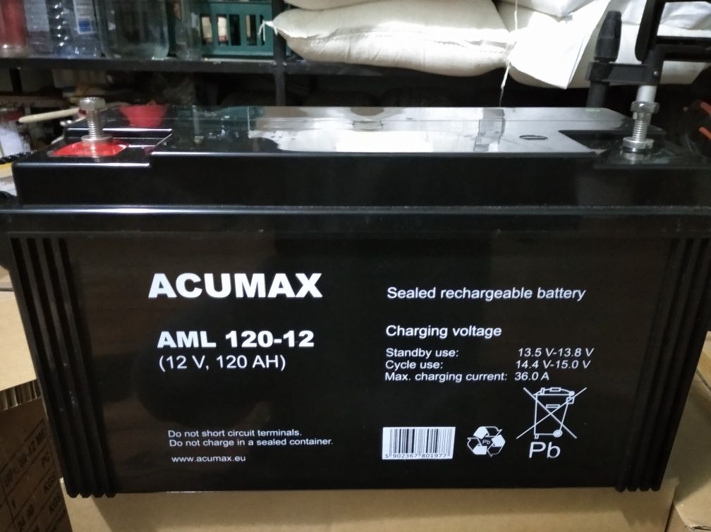 Гелієвий тяговий акумулятор ACUMAX 120 AH мультигель