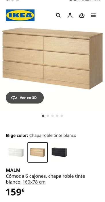 Vendo comoda 6 gavetas 100€