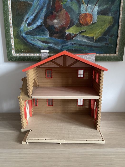 Domek dla lalek vintage, zabawka vintage, vintage, doemk dla lalek