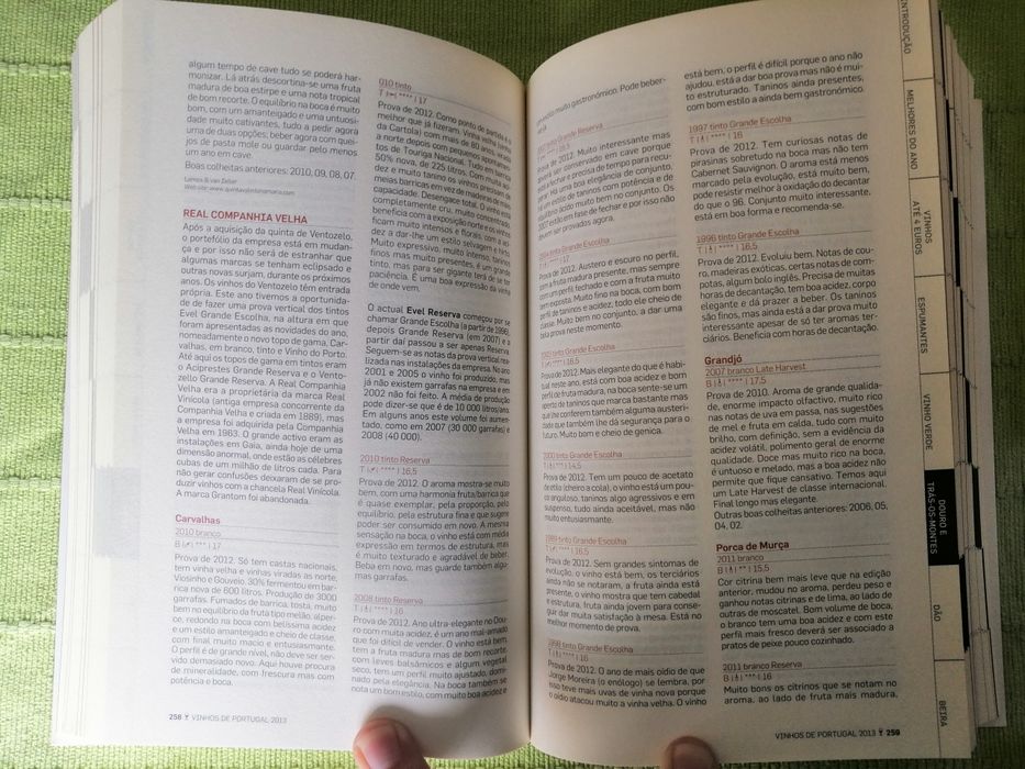 Livro "Vinhos de Portugal", catálogo especializado de João P. Martins
