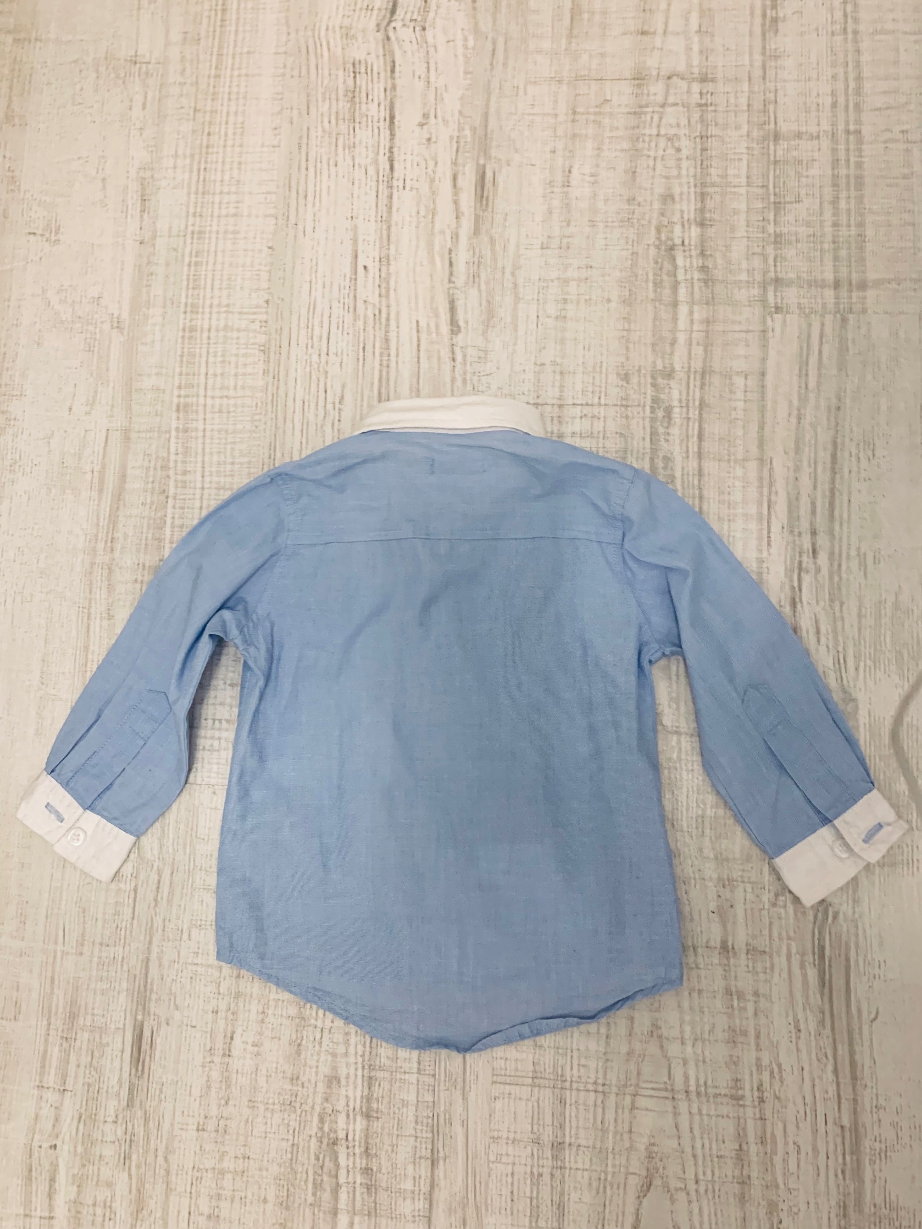 Pepco r. 80 koszula niebieska z długim rękawem elegancka dla chłopca
