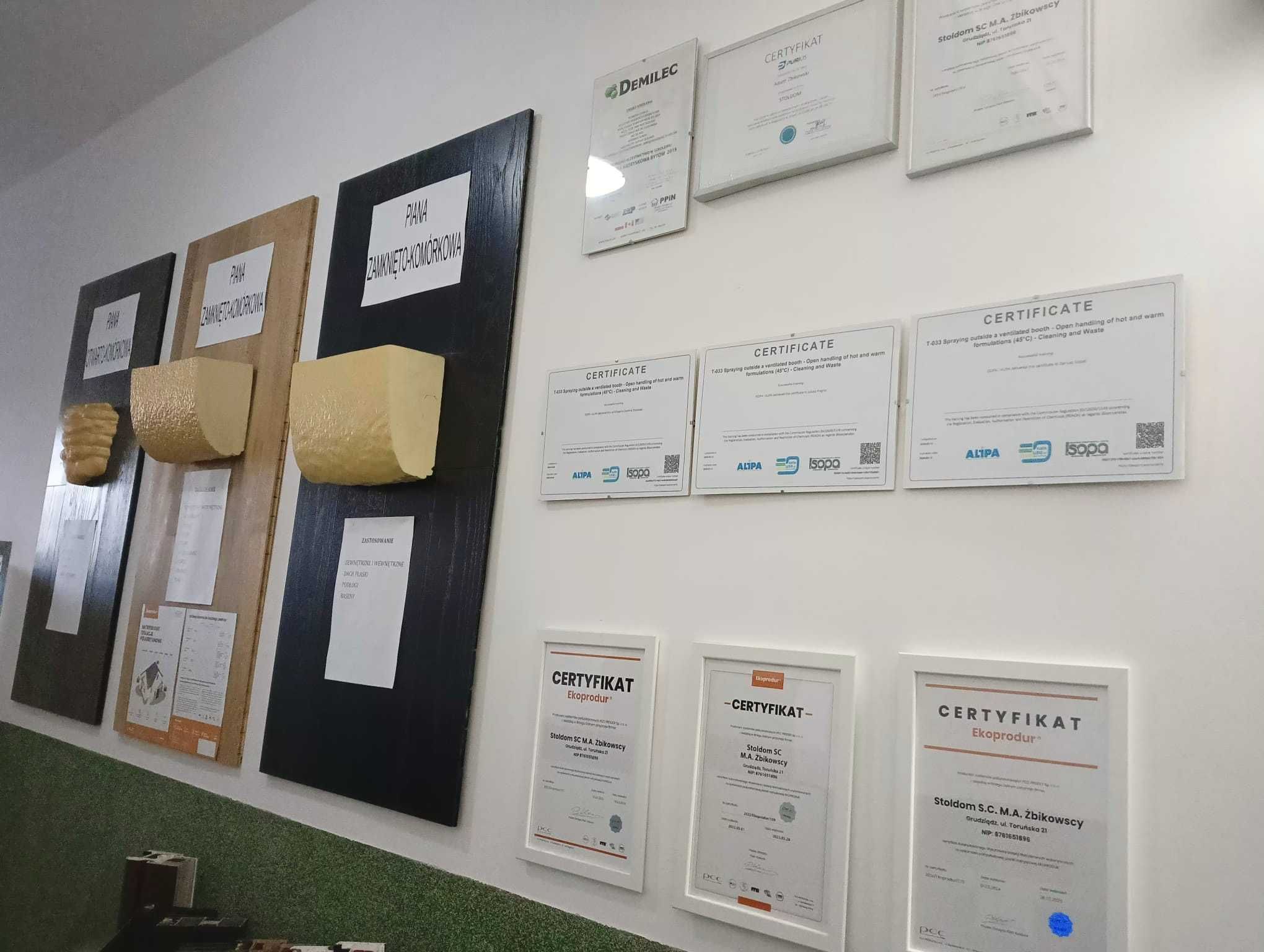 Ocieplanie pianką Izolacje natryskowe pianą PUR Ocieplanie poddasza