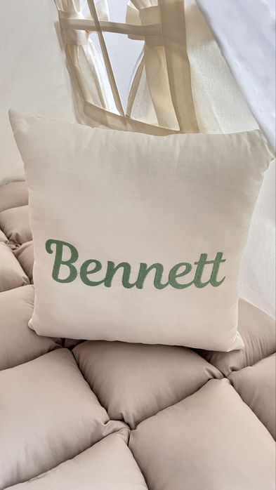Подушка іменна з бавовни