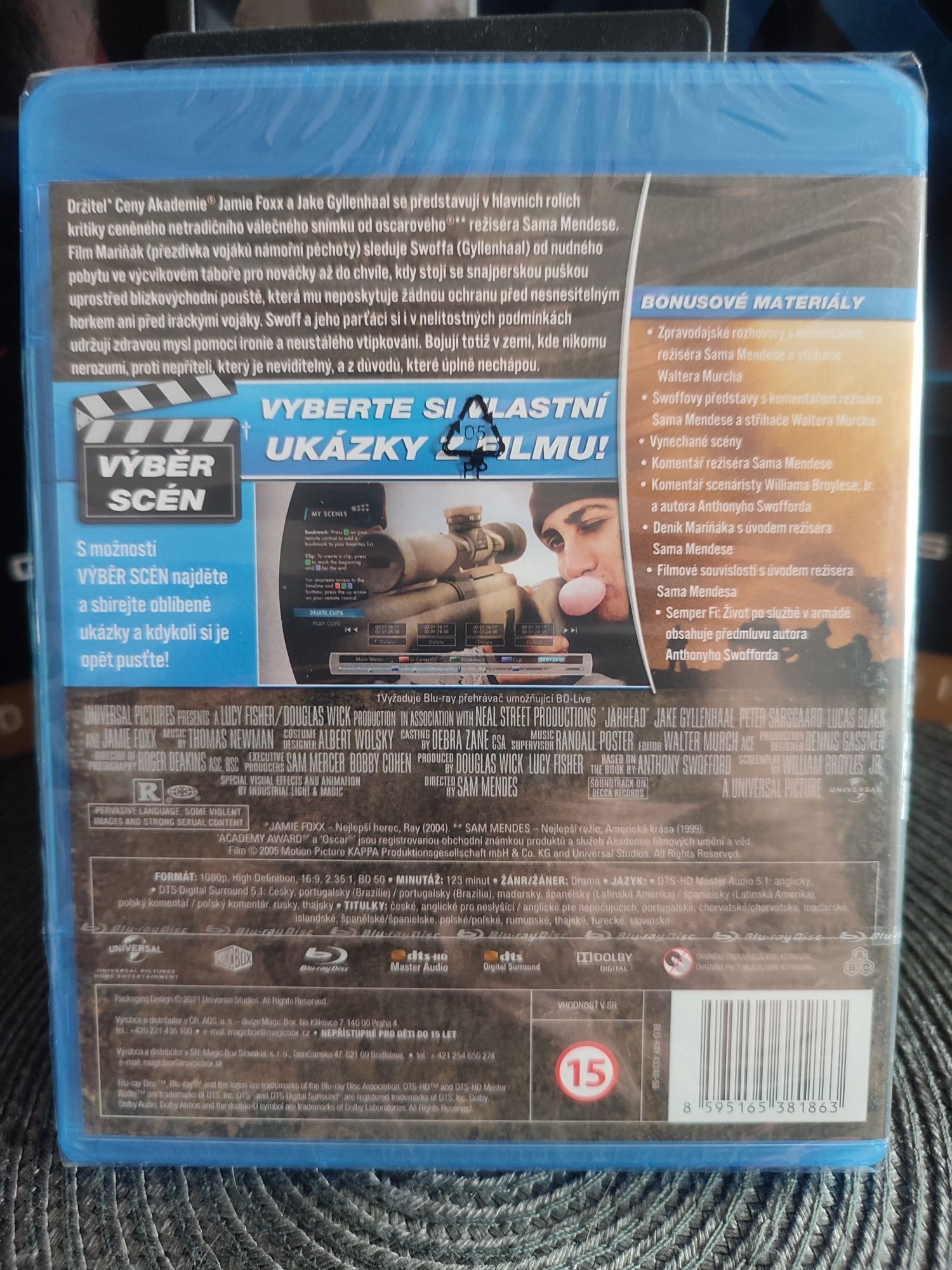 Film blu-ray Jarhead żołnierz piechoty morskiej (Foxx, Gyllenhaal) Pl