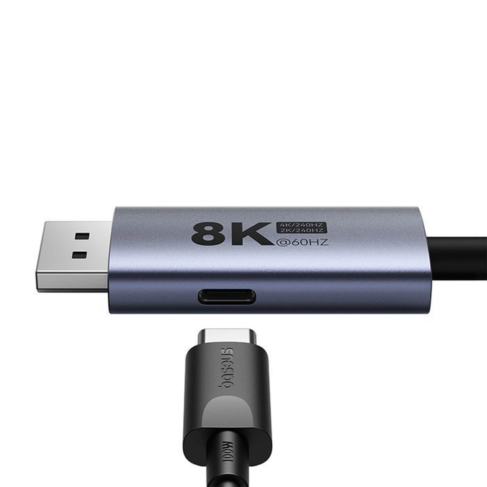 Kabel Baseus High Definition Series USB-C / DP 8K PD 100W 1.5m czarny