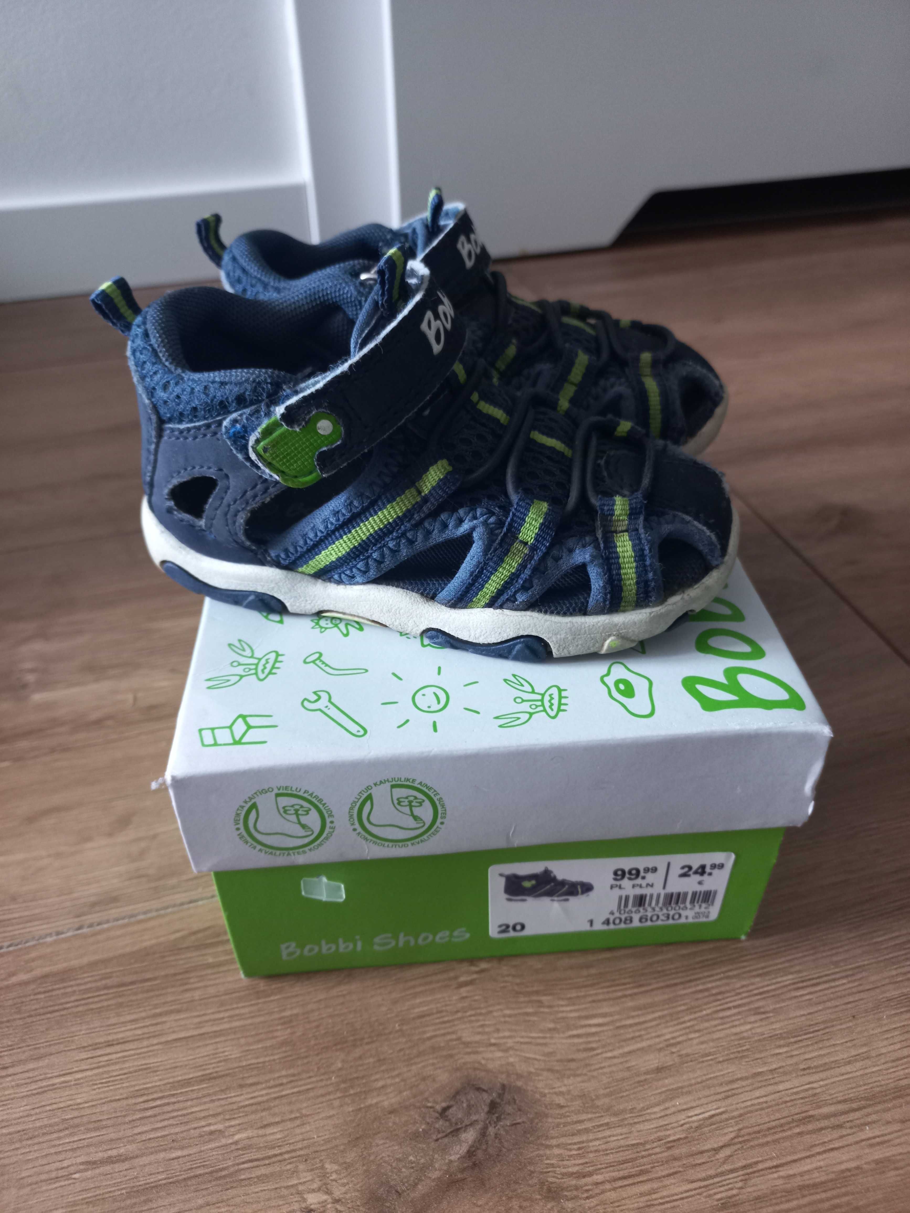 Buty Deichmann r. 20 Bobbi Shoes z pudełkiem, sandały, zakryte palce