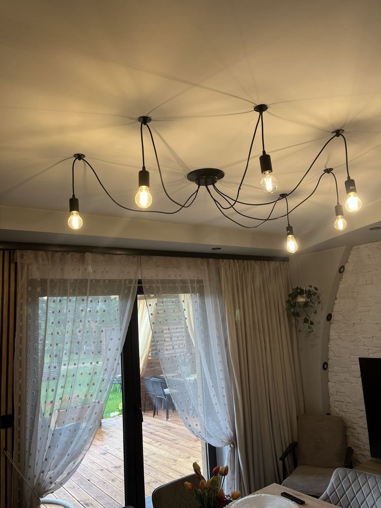 Lampa sufitowa + 6 zarowek