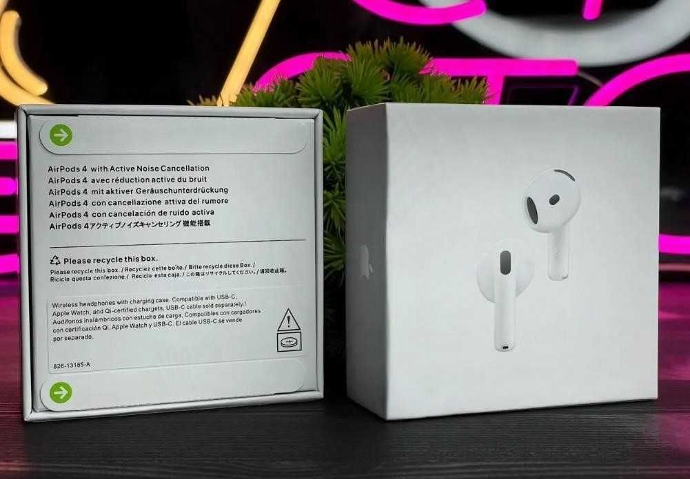 Навушники Безпровідні airpods 4 Full 1в1 Преміум якості