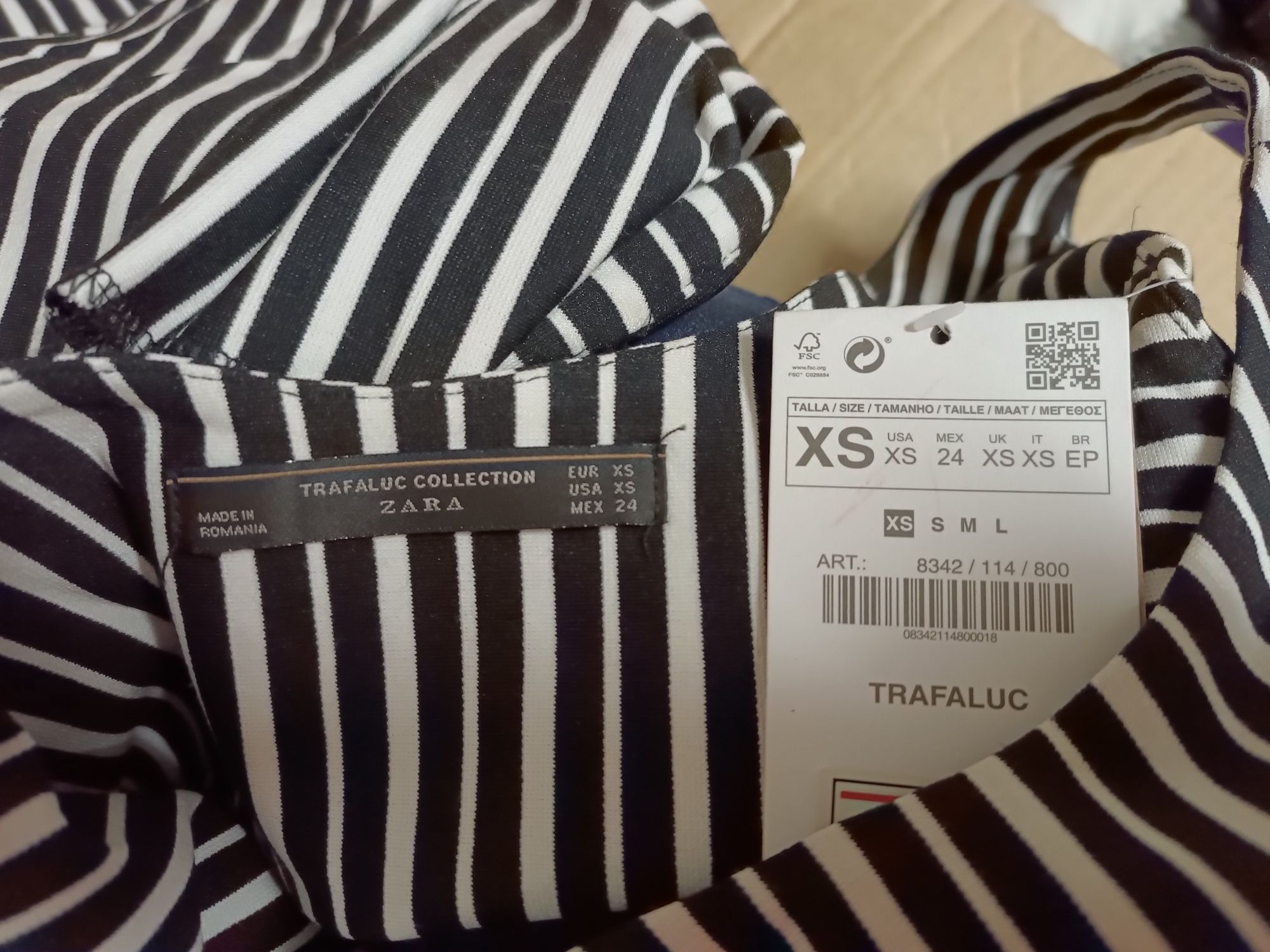 Zara damska sukienka dwuczesciowa r. XS