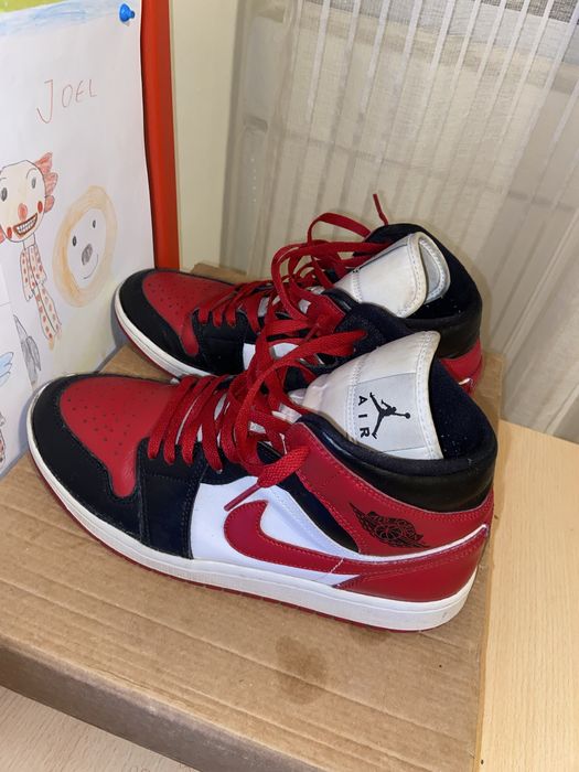 Jordan 1 Vermelho/Branco/Preto