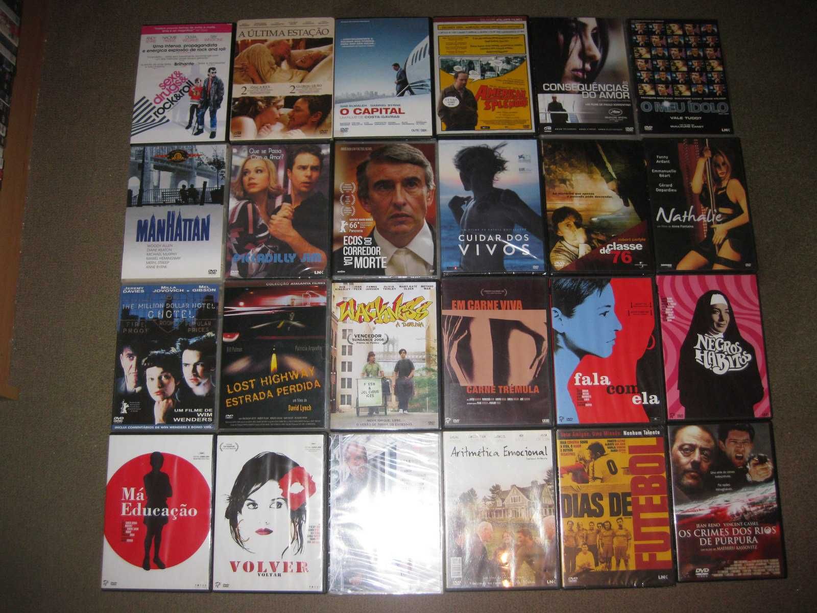 76 DVDs Impecáveis de Cinema Alternativo/Europeu/Autor