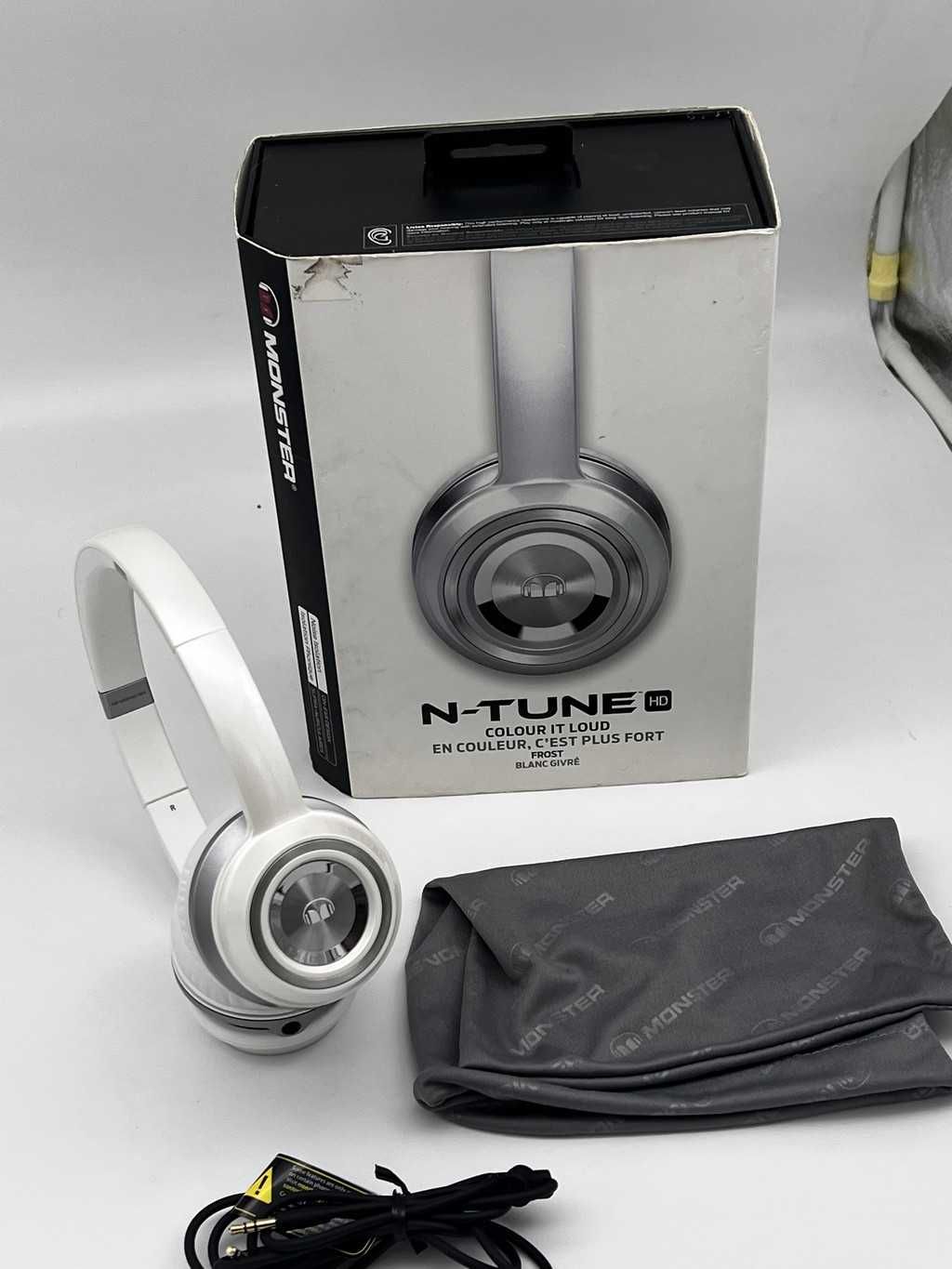 Проводные Наушники Monster NTune White 3.5 мм jack практически новые