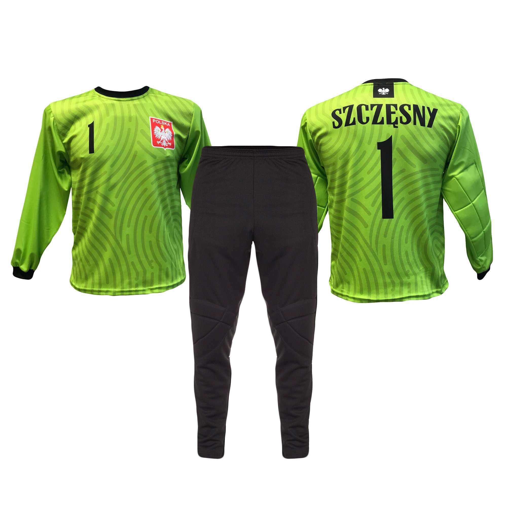 Strój / komplet bramkarski SZCZĘSNY POLSKA 1 rozm. 140 wz. 1