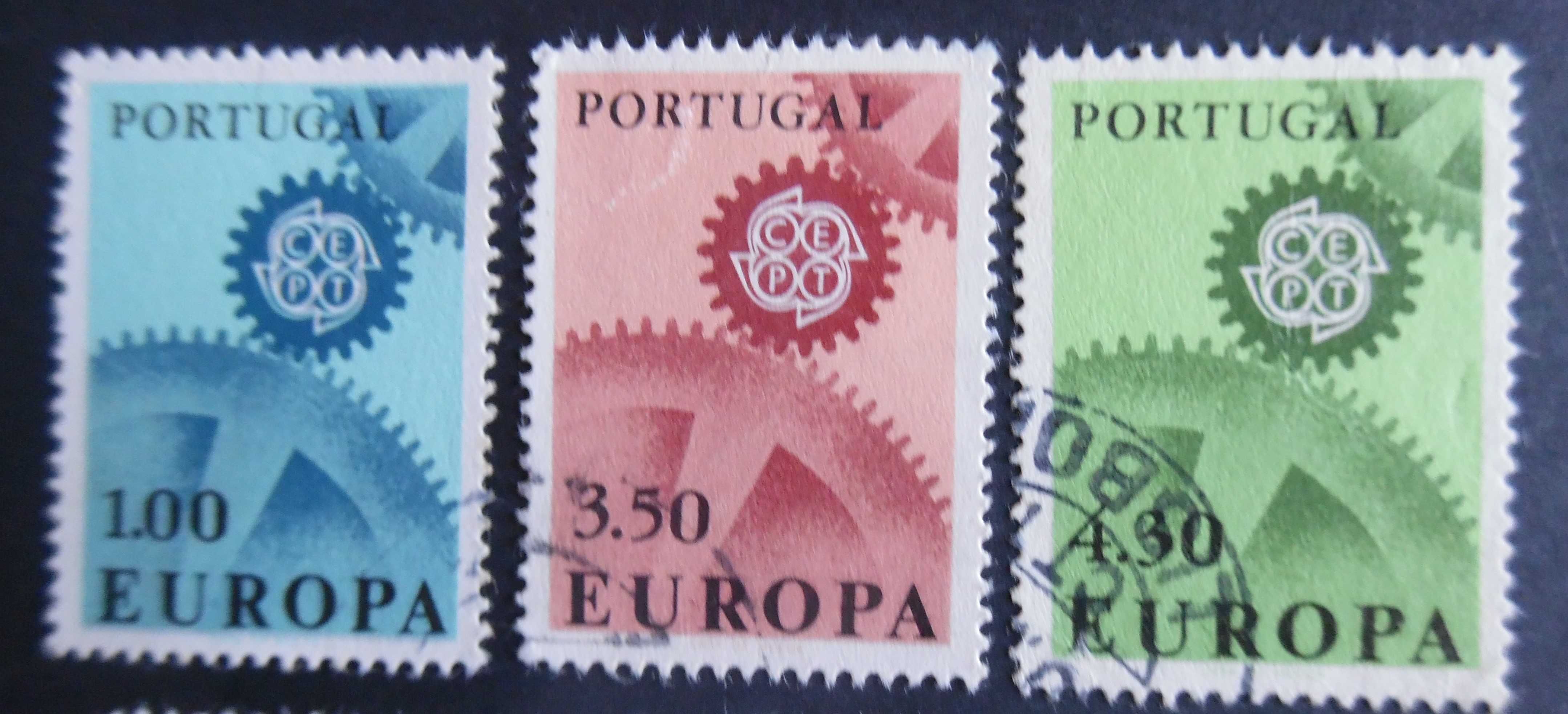 Selos Portugal 1967-Europa CEPT completos usados