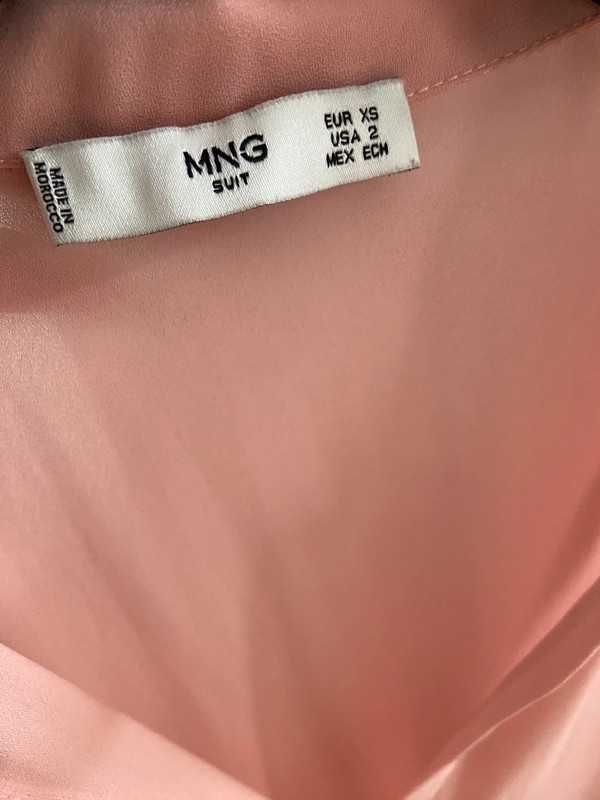 Piękna, długa sukienka Mango XS pudrowy róż