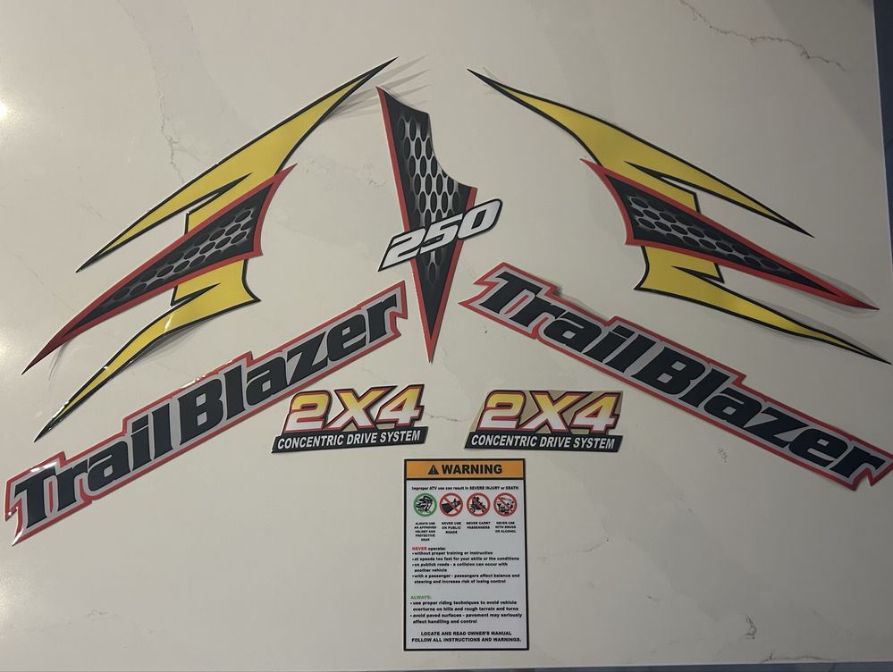 Kit Grafico Polaris TrailBlazer 250 Réplica Original NOVO