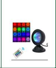 Проекційний світильник - Міні USB захід сонця лампа 16 кольорів