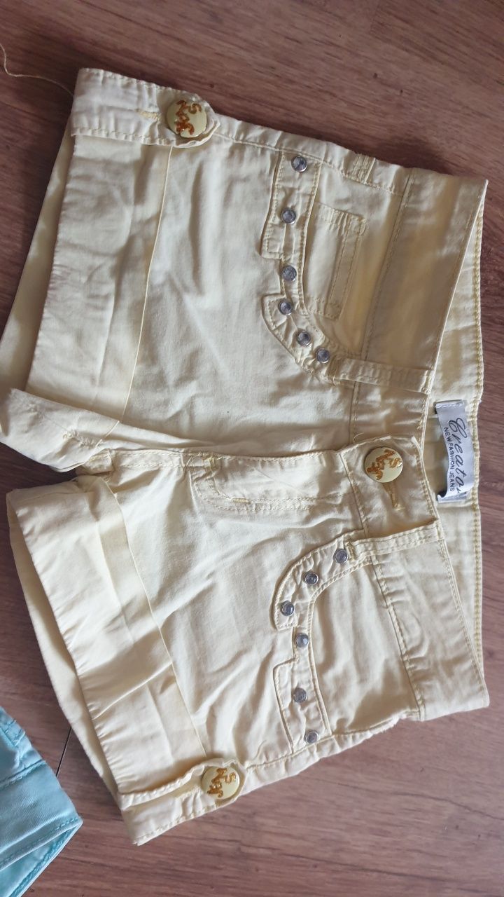 Spodenki krótkie jeans 8 lat 140