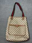 Gucci GG Supereme web sherry line tote bag