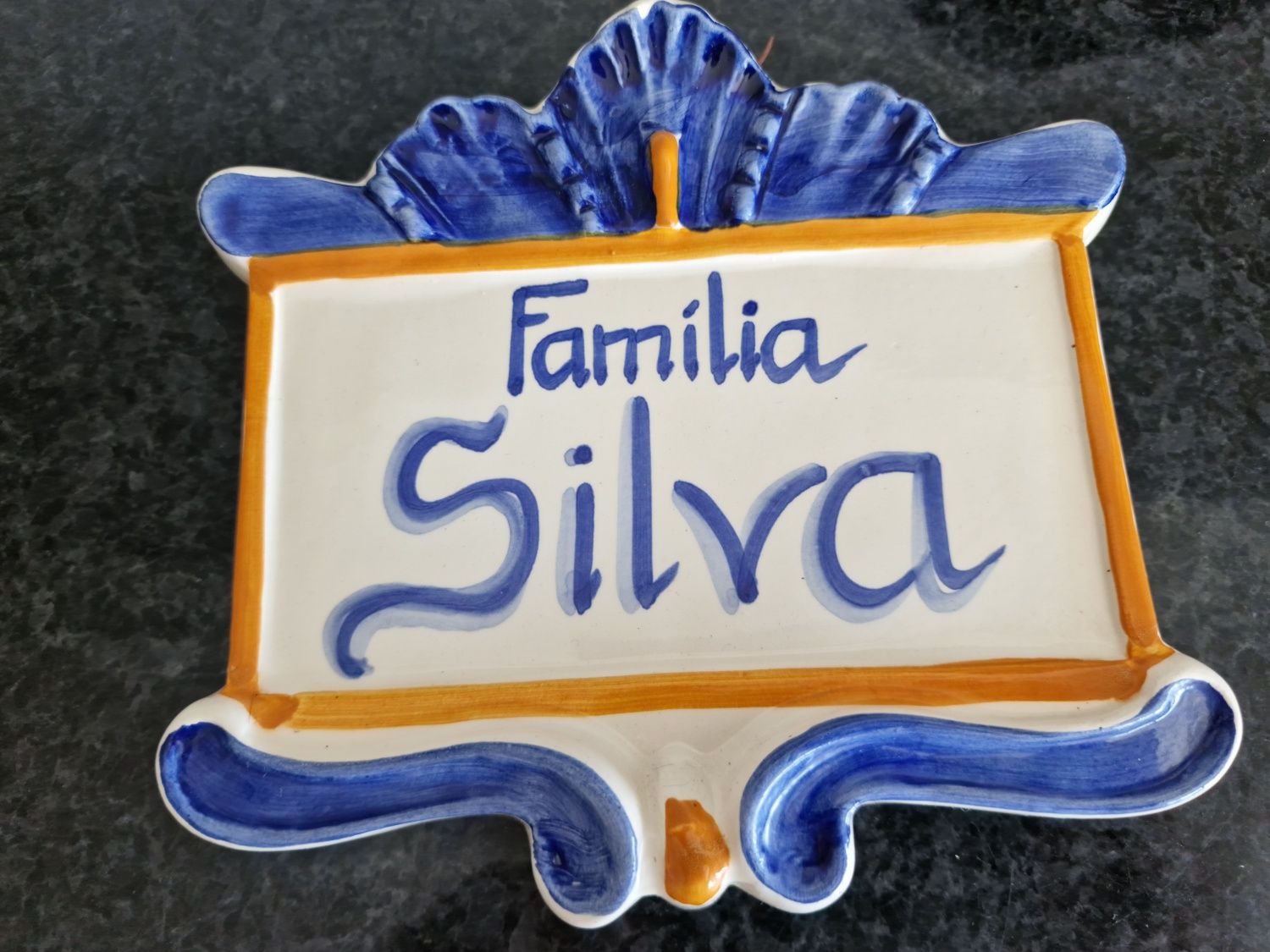 Azulejo "Família Silva" Pintura Manual