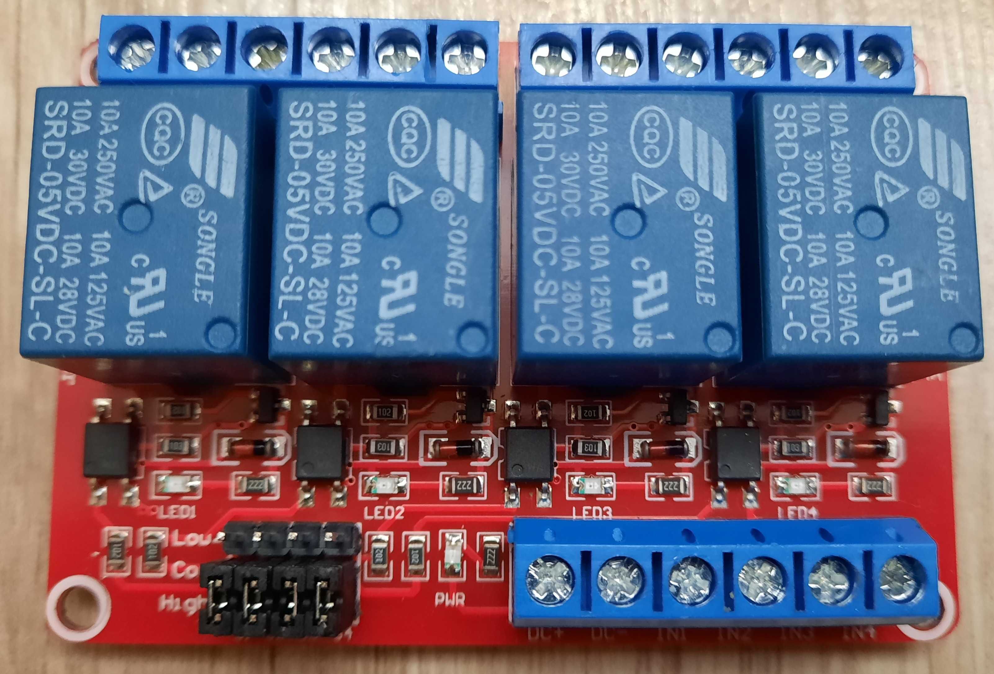 Mini komputer Raspberry Pi 3 + monitor 10 cali + moduł przekaźników