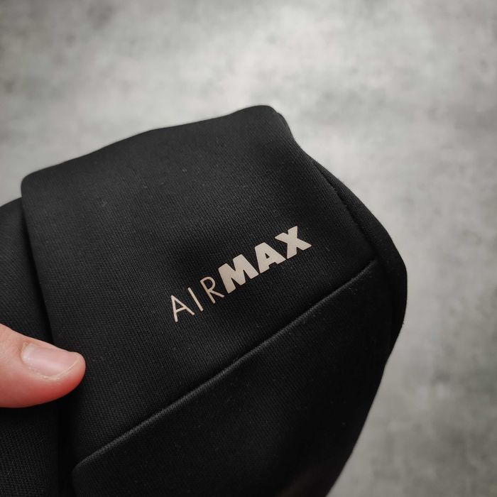 MĘSKIE Dresy Slim Fit Spodnie Sportowe Joggery Nike Czarne AIR MAX