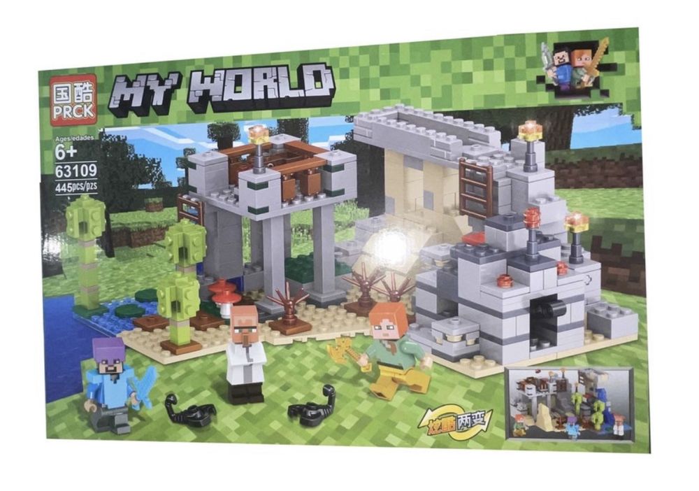 Klocki My World Minecraft Bitwa pod budynkiem 445 el. z Polski