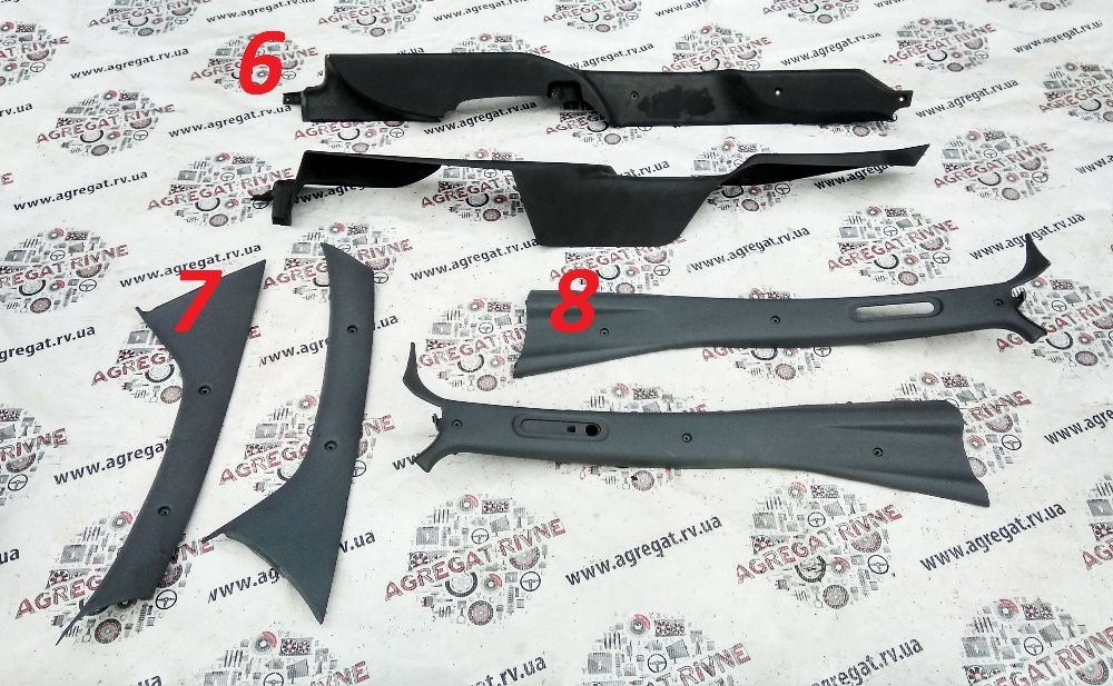 Обшивка Накладка Арки Пороги Пластик Салона Fiat Doblo Фиат Фіат Добло