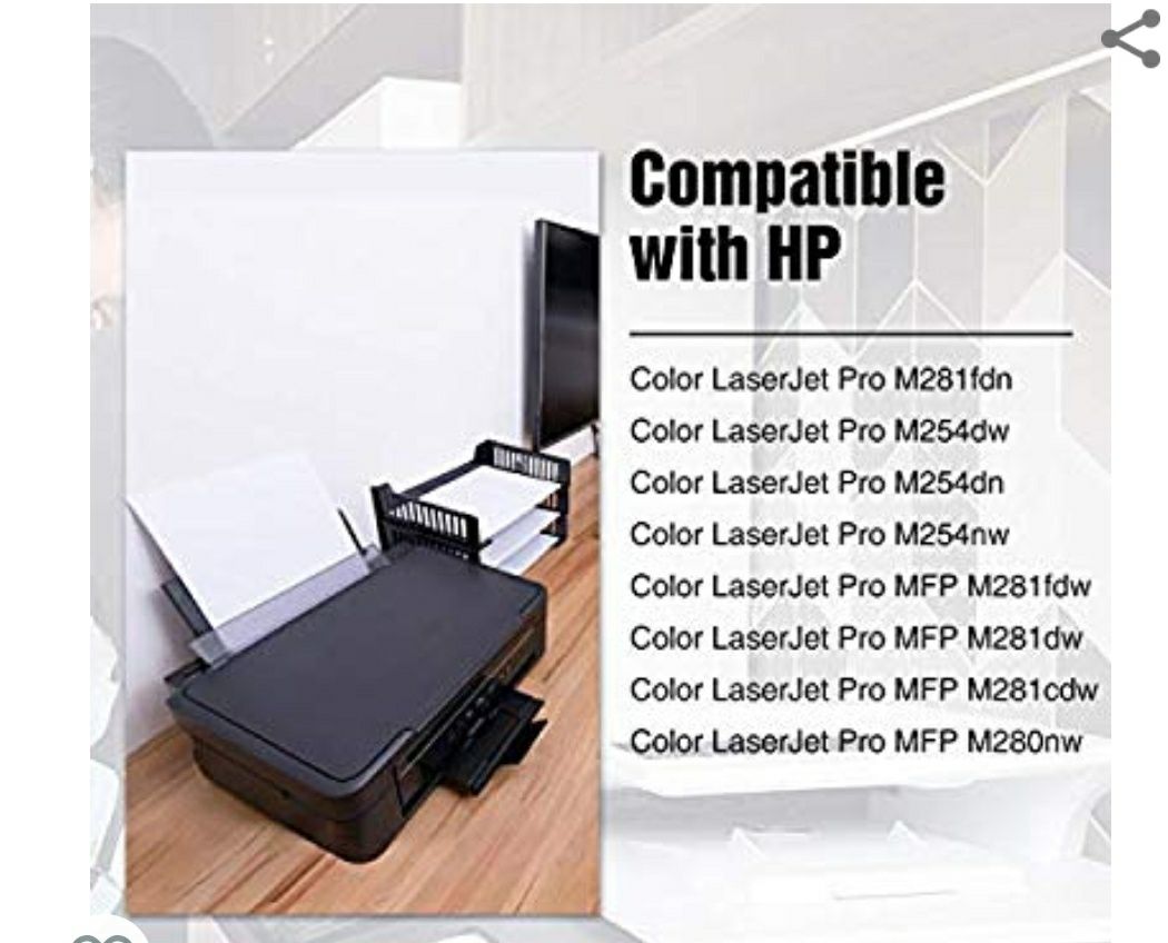 Картриджи 4 шт для принтеров HP Color LaserJet Pro M281, M254, M280