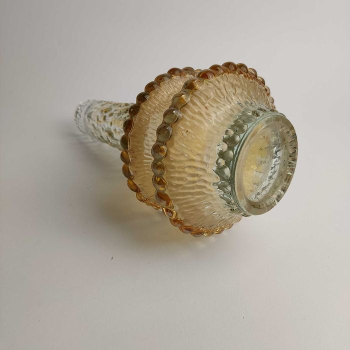 Wazonik szklany UFO proj. Timo Sarpaneva Iittala - lata 70 - żółty