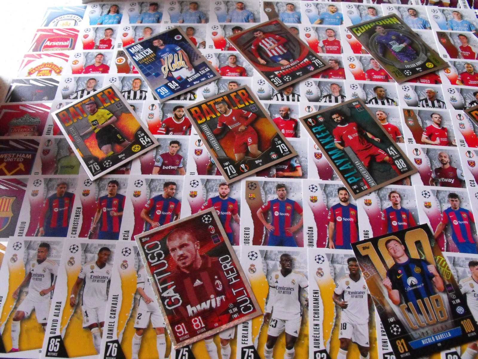 topps Match Attax Champions League 2024 Komplet BAZA, karty w GRATISIE