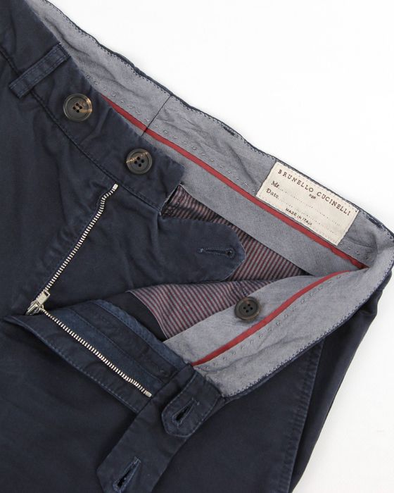 BRUNELLO CUCINELLI чоловічі сині штани чіноси. Оригінал. 46 (S)