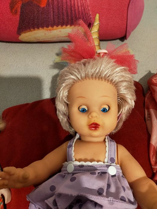 Lalka gumowa lata 80-90