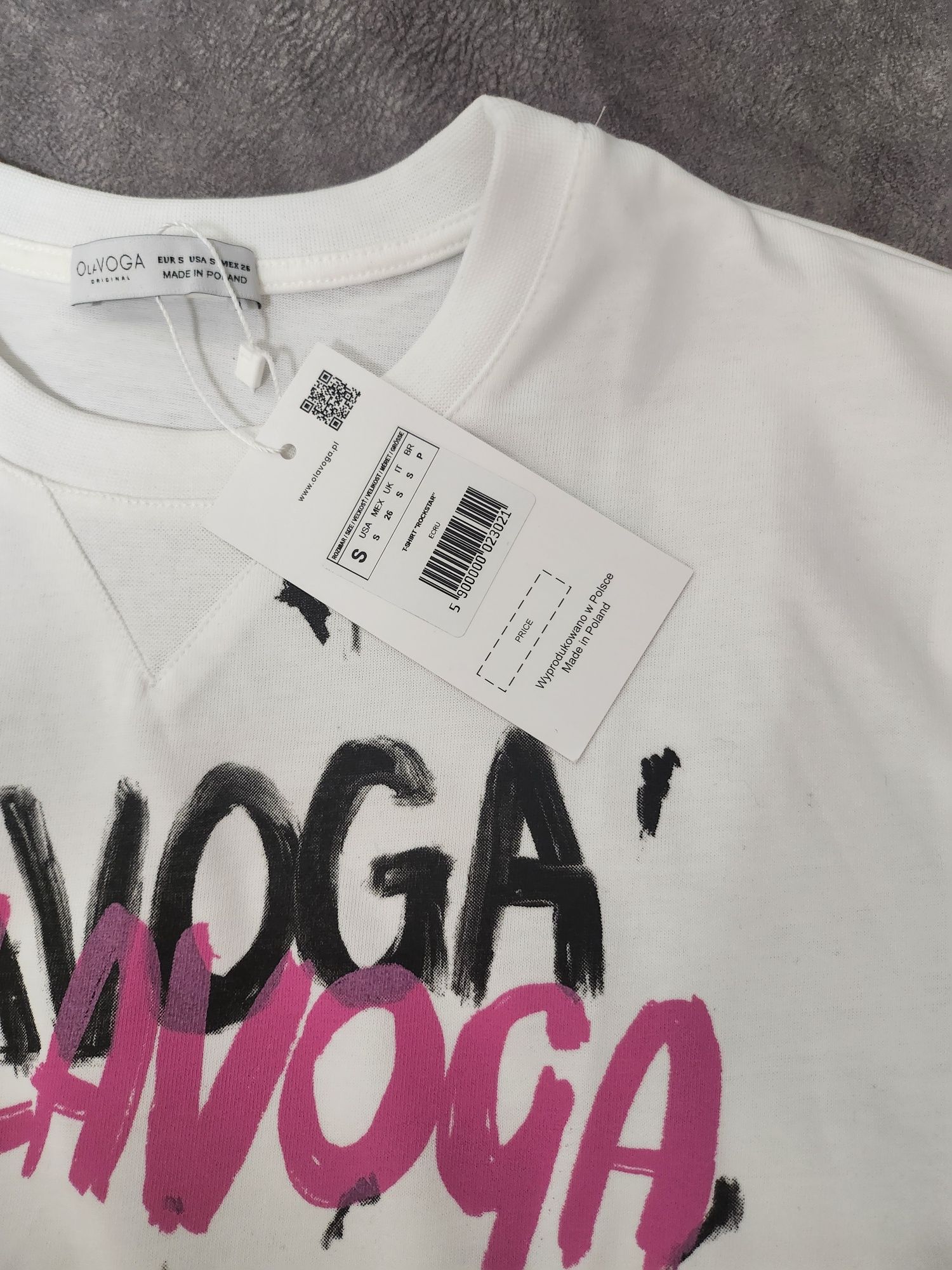 T-shirt damski O'la Voga ROCKSTAR 2024 - Écru