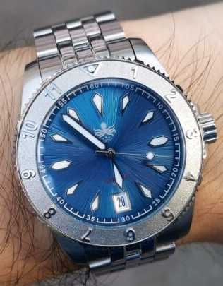 Zegarek PHOIBOS Voyager V2 Blue PYO26B Diver nowy pełny set
